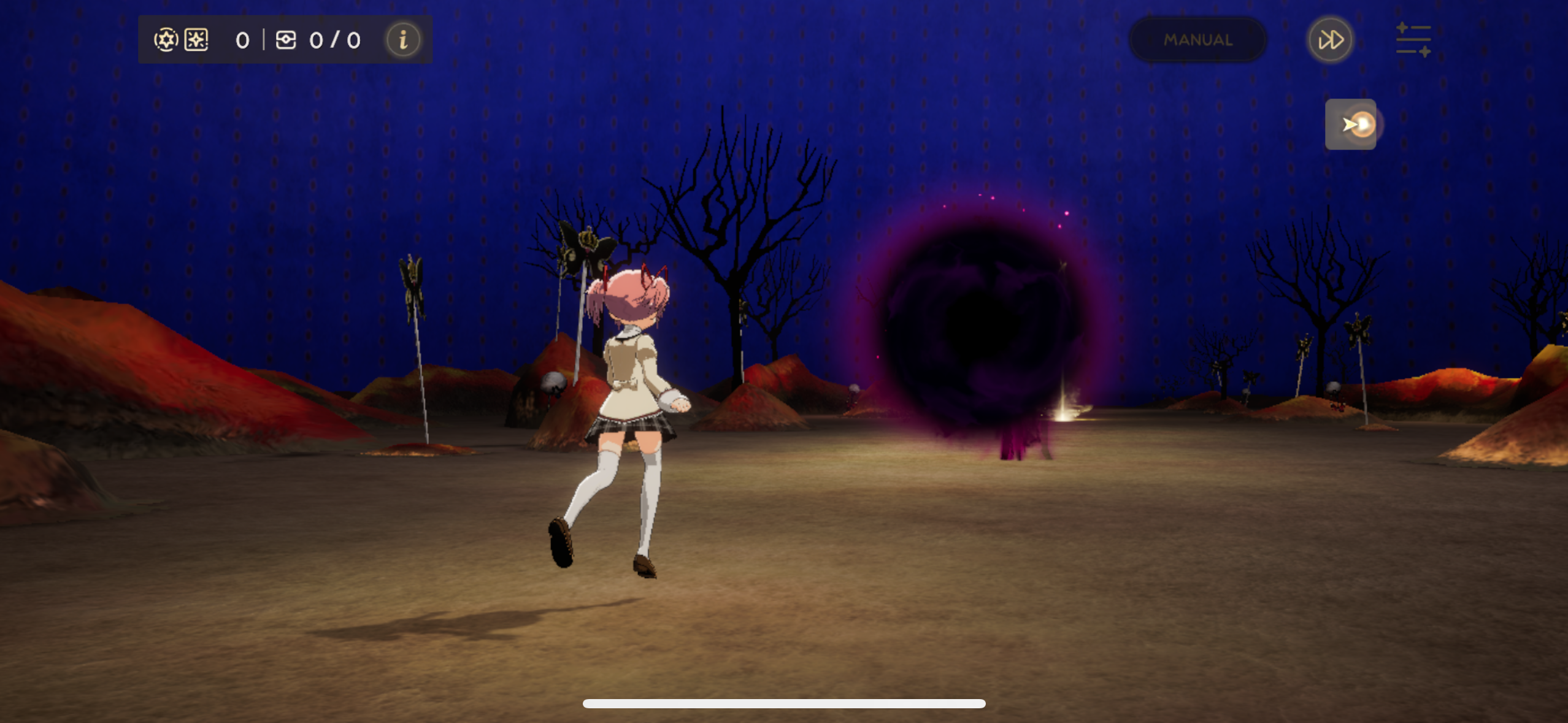 まどドラのゲーム画面