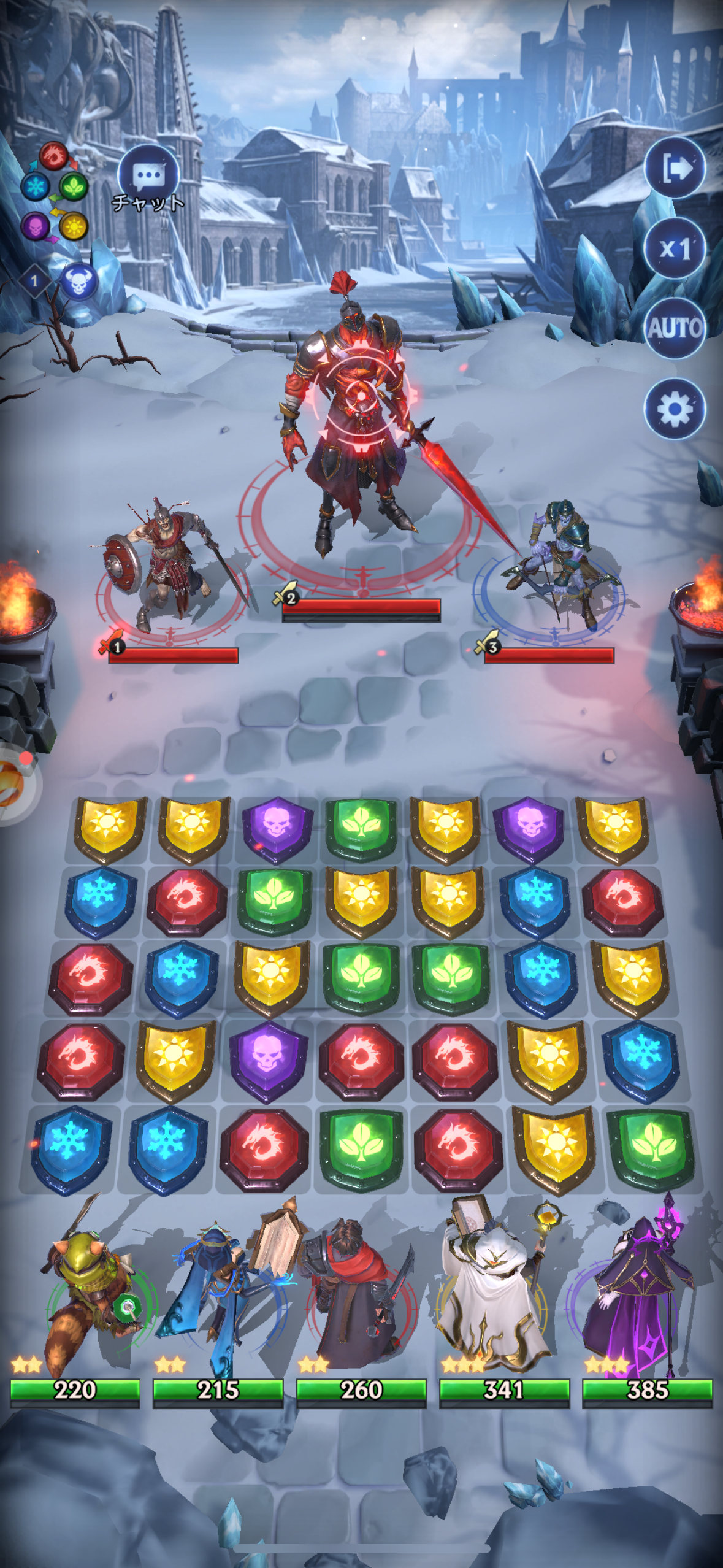 パズル＆カオスのゲーム画面