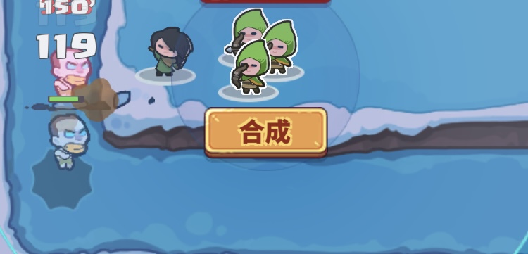 ペタペタペンギン団のヒーロー合成