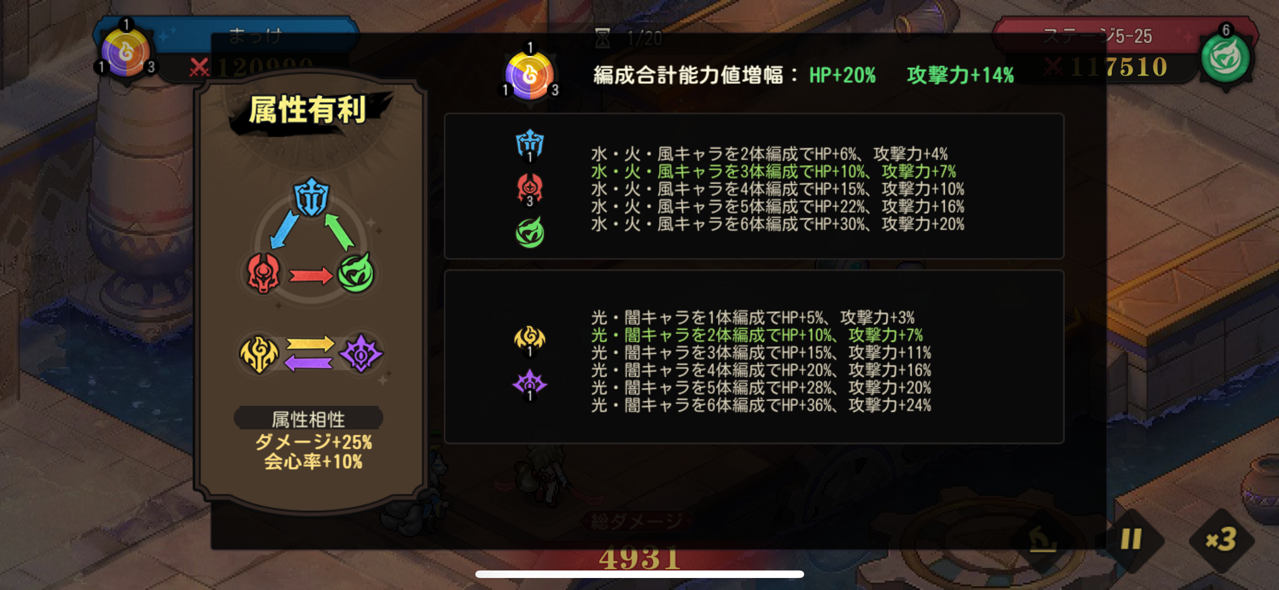 ゆうゆう機空団のゲーム画面